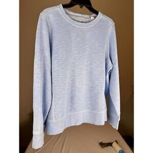 Tommy Bahama Pima Cotton Sweater  Men’s Size Large Light Blue Crew Neck Beach